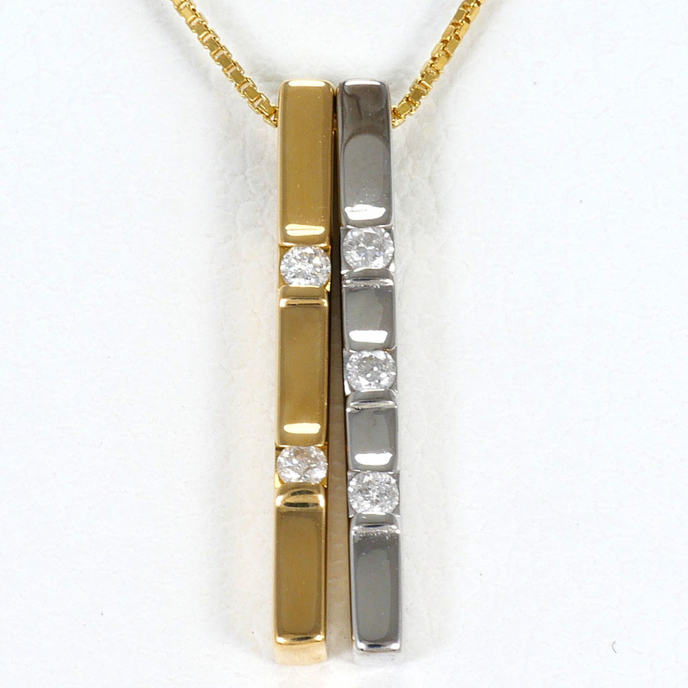 VINTAGE 18k Gold Diamond Necklace